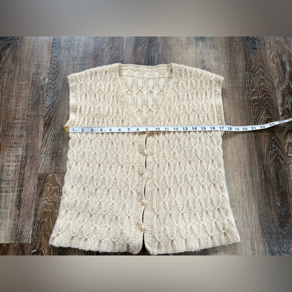 Handmade Knit Wool Cottage Core Top - Picture 5 of 7